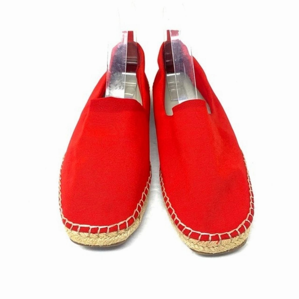 1.State Davir Espadrille Flats Square Toe Memory Foam Cayenne Red Sz.9